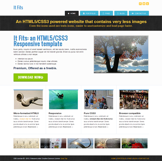 Free HTML5/CSS3 Responsive Template | HTML5 Mania