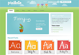 Pixilate- Handcrafted fonts