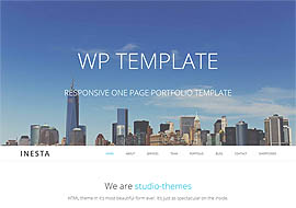 Inesta – Responsive One Page WordPress Theme