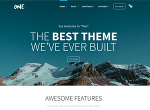 One – The Creative Multipurpose Portfolio Theme