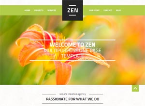 Zen â€“ Multipurpose One Page Blog Theme