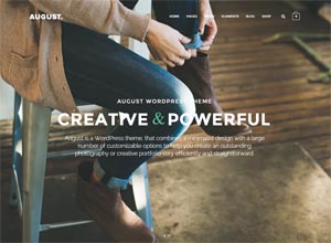 August – Creative Multi-Purpose WordPress Theme